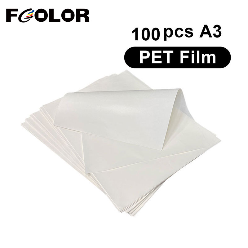FCOLOR Hot Peeling A3 DTF PET  - Dtf Hot Peel Film ulasan dan harga