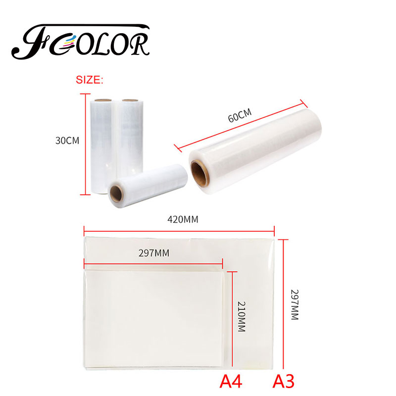 FCOLOR Hot Peeling A3 DTF PET  - Dtf Hot Peel Film ulasan dan harga