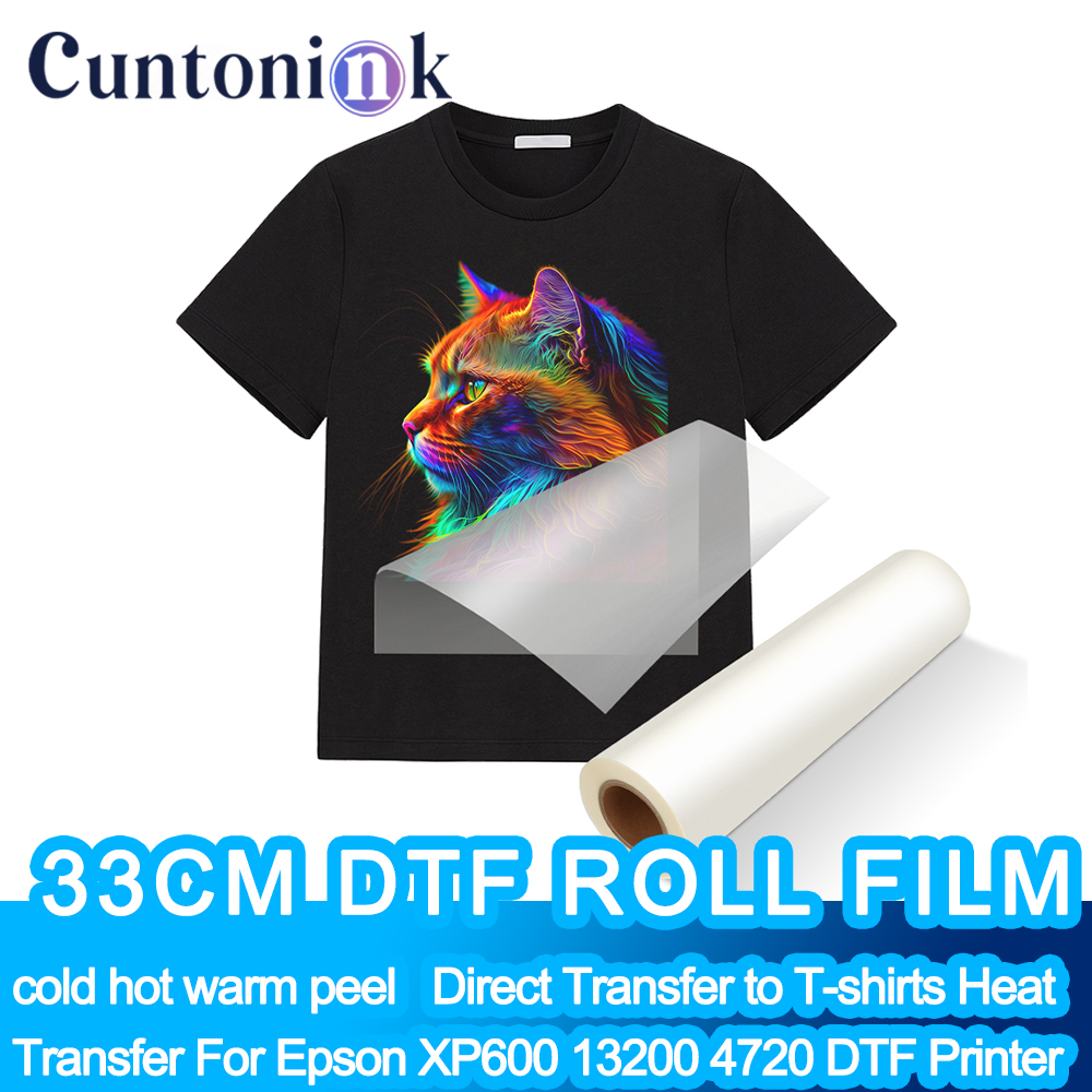 33cm DTF PET Film Roll Direct  - Dtf Hot Peel Film ulasan dan harga