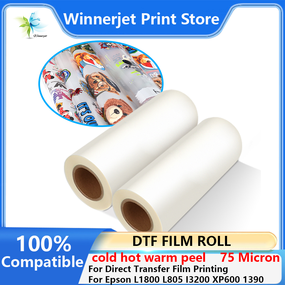 30cm*100m DTF PET Film Roll Di - Dtf Hot Peel Film ulasan dan harga