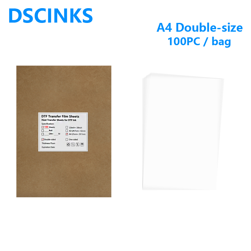 100PC A4 Textile T-Shirt Print - Dtf Hot Peel Film ulasan dan harga
