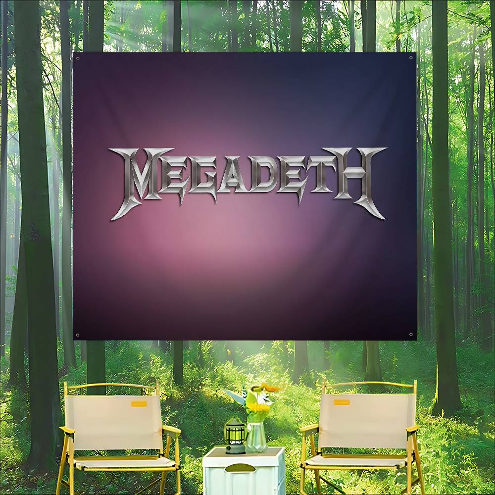 Rock Metal Band M-Megadeth Adv - Commercial Printing Companies ulasan dan harga